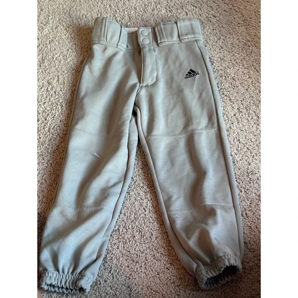 Adidas Brand, Gray Baseball Pants, Boy’s/Youth XXS, Sportswear